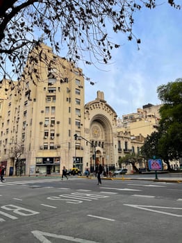 31 of July 2023 - Buenos Aires, Argentina - Synagogue of the Israel Congregation Argentina. Also known as Templo Libertad or Temple of Liberty photo