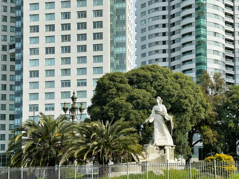 29 of July 2023- Buenos Aires, Argentina - Monument to the Coast Guard, El Monumento Guardacostas photo