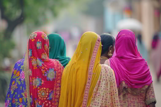 Back View Indian Women photo