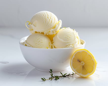 a bowl of ice cream photo