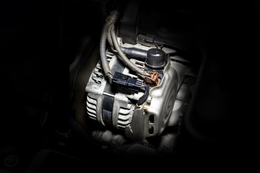 Car generator or alternator for generating electricity of the car , Car parts concept photo