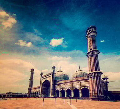 Jama Masjid mosque. Delhi, India photo