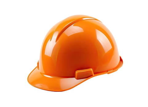 Safety Helmet, Isolated on White photo