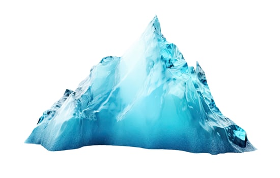 Iceberg, Isolated on White photo