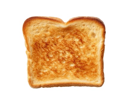 Fried Toast, Isolated on White photo