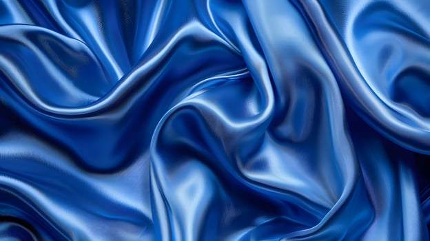 Abstract blue silk background, elegant silk texture, 3d silk texture photo