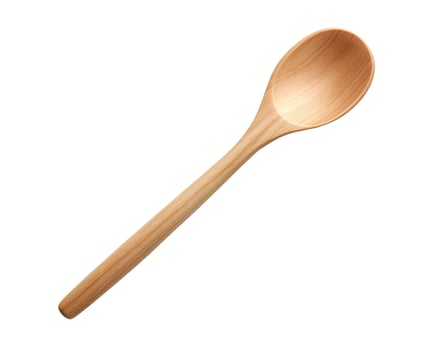 Wooden Spoon, Isolated on White photo