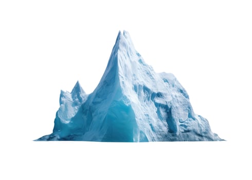 Iceberg, Isolated on White photo