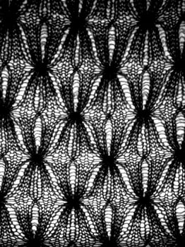 Abstract fabrics black and white background. Textile decoration close view photo