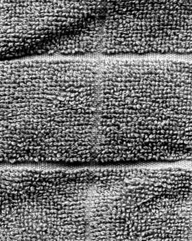 Abstract fabrics black and white background. Textile decoration close view photo
