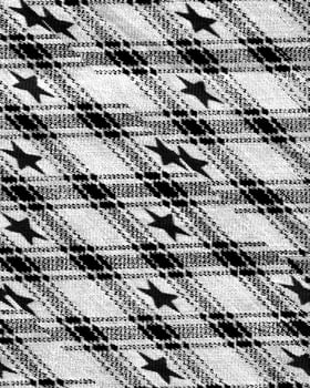 Abstract fabrics black and white background. Textile decoration close view photo