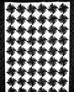 Abstract fabrics black and white background. Textile decoration close view photo
