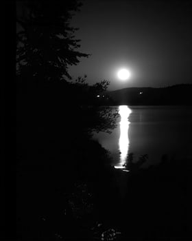Sunset or sunrise sky black and white monochrome background photo