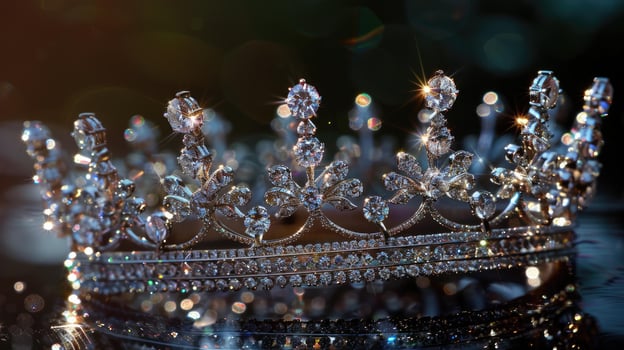 Sparkling Diamond Crown A Mesmerizing Display of Elegance photo