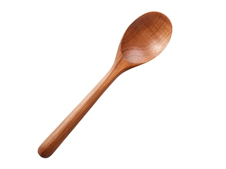 Wooden Spoon, Isolated on White photo