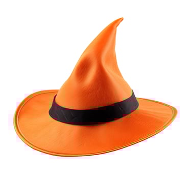 Witch Hat, Isolated on White photo