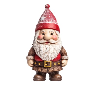 Christmas Gnome, Isolated on White photo