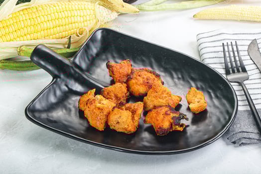 Indian cuisine - Fish Tikka barbecue photo