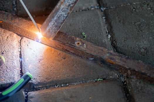 Welding Metal Rod Close-Up photo