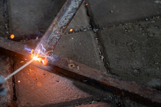 Welding Metal Rod Close-Up photo