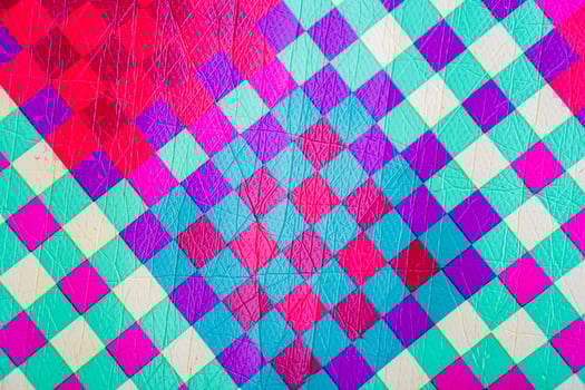 Vibrant geometric diamond pattern photo