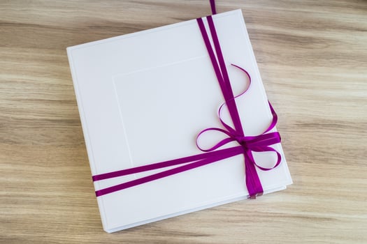 photobook box, photobook, photo album, Photo album in violet cover