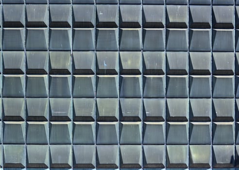 figured metal siding on the wall as a background 1 photo