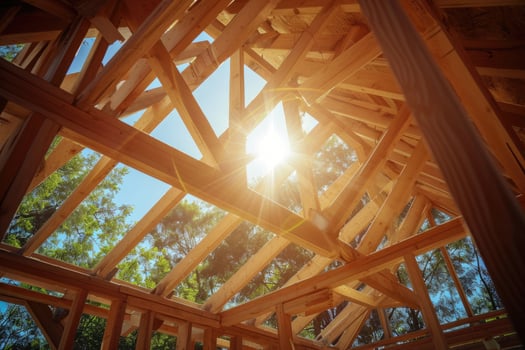 Frame of a Wooden House photo
