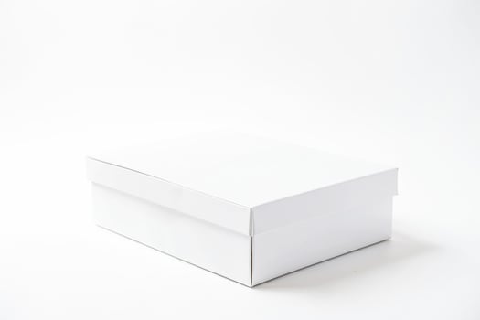 White Box on a White Background photo