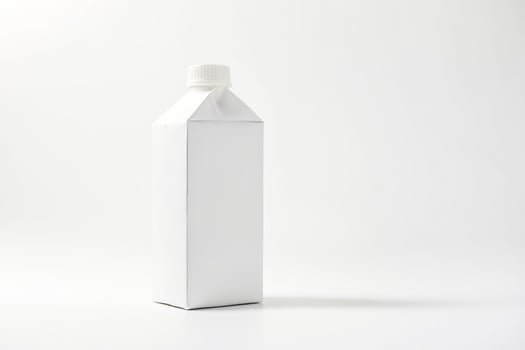 Blank white carton photo