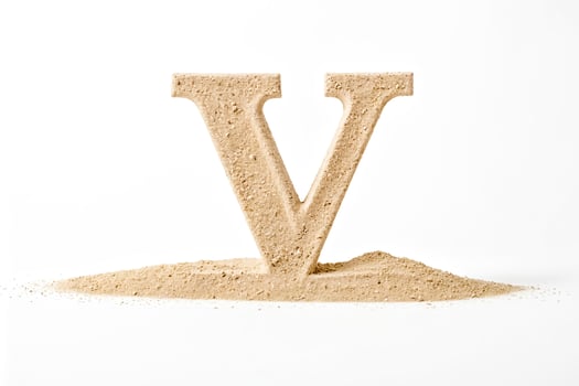 Sand Letter V photo