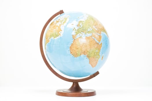 Globe on White Background photo