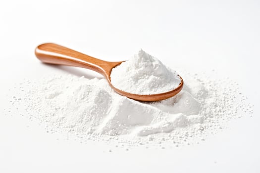 Wooden Spoon with White Powder photo