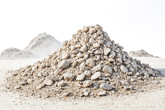 Pile of Rocks in Desert Landscape photo