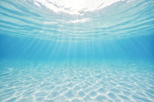 Underwater Sunbeams and Ripples photo