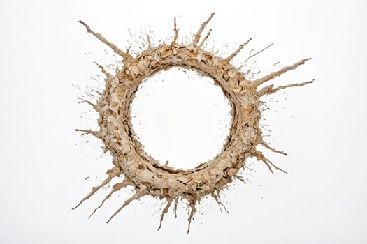 Mud Splashes Forming a Circle photo