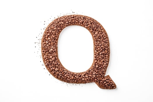 Coffee Bean Letter Q photo