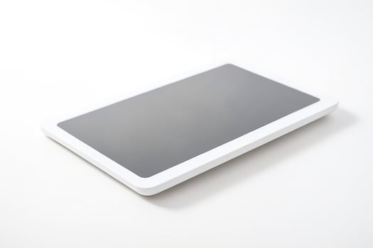 White Tablet on White Background photo