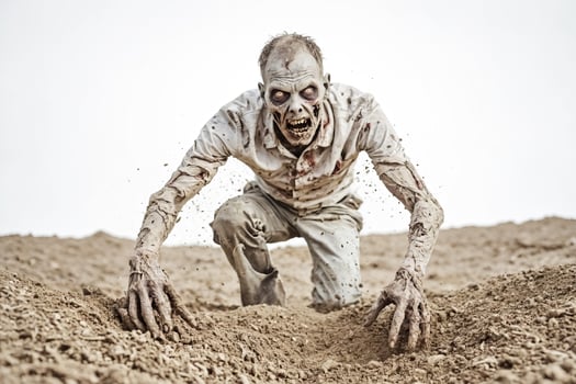 Zombie Crawling Out of the Ground photo