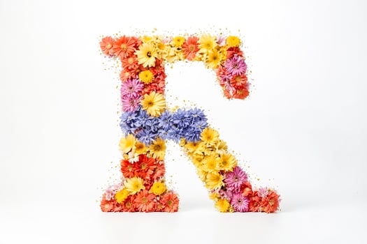 Floral Letter R photo