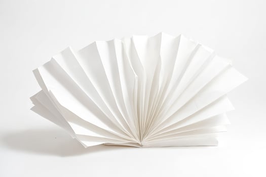 White paper fanned out photo