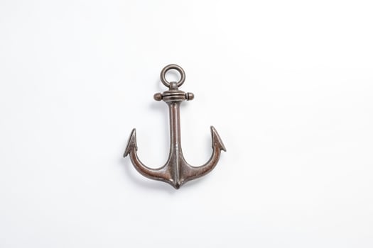 Vintage Anchor on White Background photo