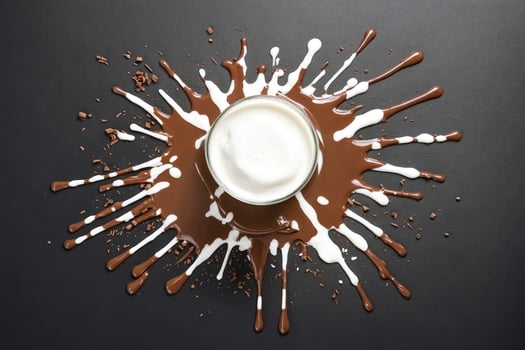 Milk and Chocolate Splashes photo