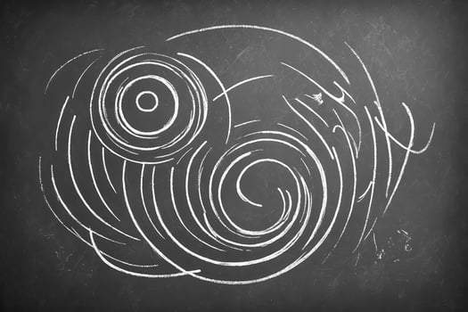 Abstract Chalkboard Drawing photo