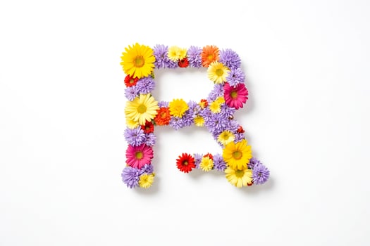 Flower Letter R photo