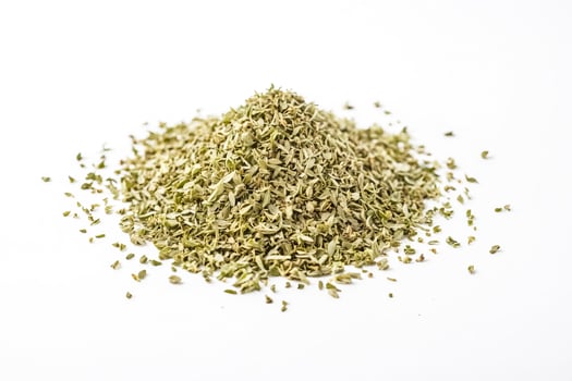 Dried Oregano on White Background photo