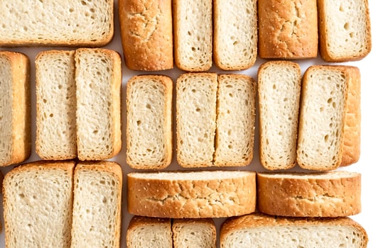 Close-up of Freshly Sliced Bread photo