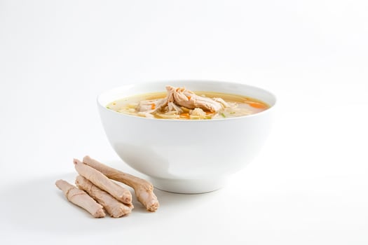 Chicken Noodle Soup with Chicken Feet photo