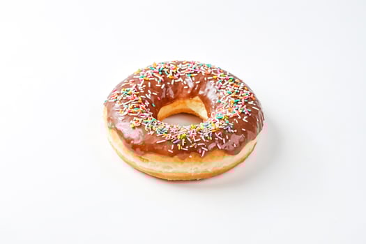 Chocolate Donut with Sprinkles photo