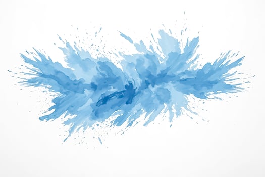 Abstract Watercolor Explosion in Blue Tones photo